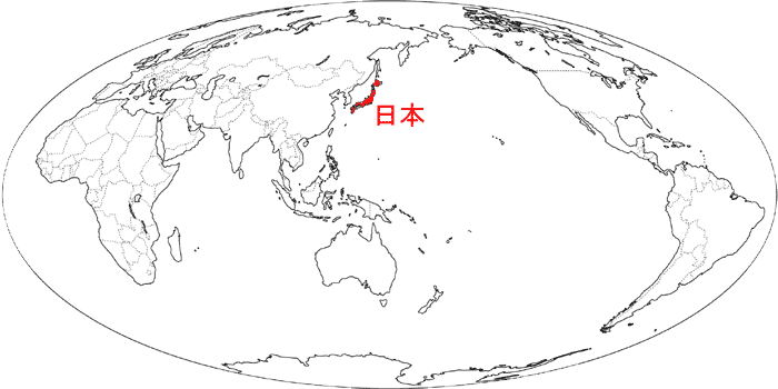 世界地図では奇石博物館の位置はここです
